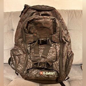 Vintage Y2K Element Logo Black Backpack